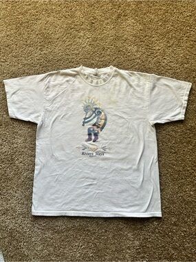 Vintage 90s Aztec Graphic T-Shirt Short Sleeve Mens Size M